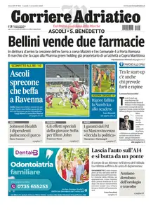 Corriere Adriatico Ascoli - 3 Novembre 2025