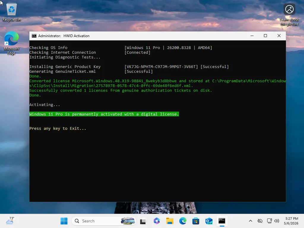 Windows 11 Pro 25H2 Build 26200.8328 (No TPM Required) Preactivated Multilingual