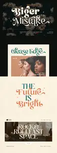 Biger Mistake - Retro Playful Display Typeface BFC5H66