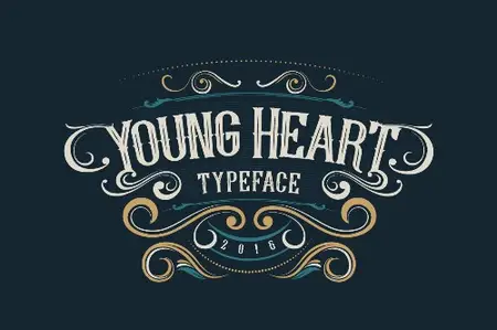 Creative Market - Young Heart Typeface - 524635