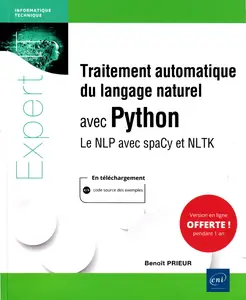 Benoît Prieur, "Traitement automatique du langage naturel avec Python : Le NLP avec SpaCy et NLTK"