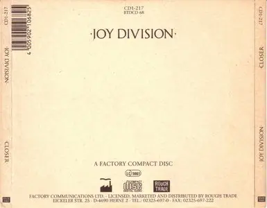 Joy Division - Closer, 1980 (Factory Communications limited) - RE-UPLOAD