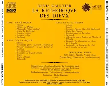 Hopkinson Smith - Denis Gaultier / La Retorique des dieux (LP / FLAC)