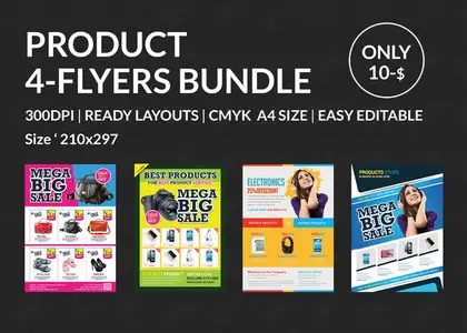 CreativeMarket - Product Promotion Flyer Bundle