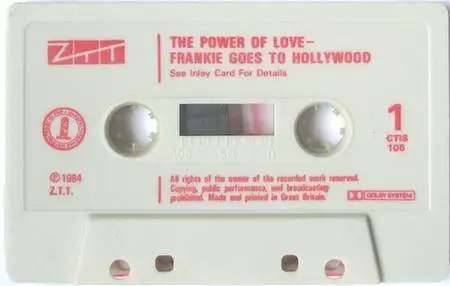 Frankie Goes To Hollywood - The Power Of Love (Cassette Single) (1984) {ZTT}