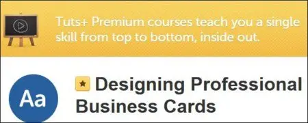 Tutsplus - Designing Professional Business Cards