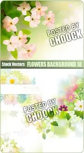Flowers background 18 - Stock Vector