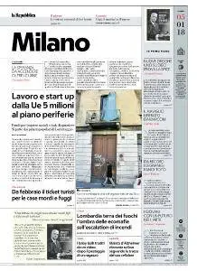 la Repubblica Milano - 5 Gennaio 2018