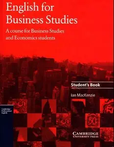 English for Business Studies Student's book: A Course for Business Studies and Economics Students