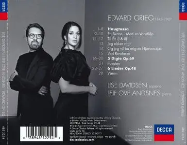 Lise Davidsen, Leif Ove Andsnes - Edvard Grieg: Songs (2022)