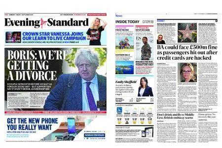 London Evening Standard – September 07, 2018