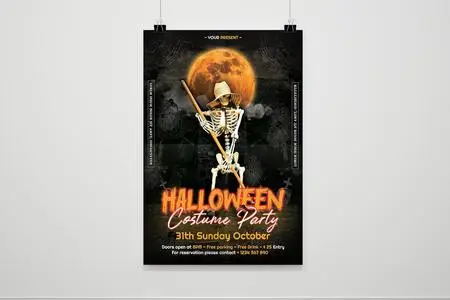 Halloween Costume Party Flyer PYWMY9C