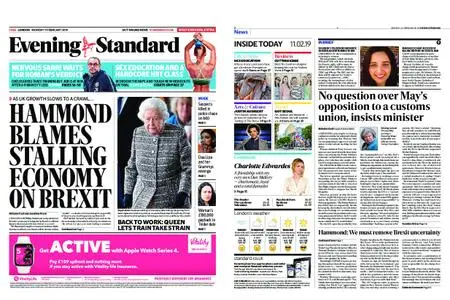 London Evening Standard – February 11, 2019