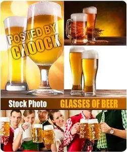 Glasses of beer - Stock Photo