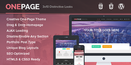 MyThemeShop - OnePage v1.1.7 - Unique Portfolio and Single Page Business WordPress Theme