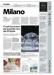 la Repubblica Milano - 24 Ottobre 2018