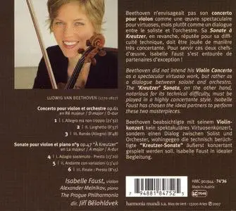 Isabelle Faust, Jiří Bělohlávek, Alexander Melnikov - Beethoven: Violin Concerto, Kreutzer Sonata (2007)