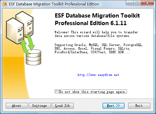 ESF Database Migration Toolkit Pro 6.3.02