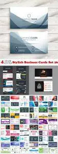Vectors - Stylish Business Cards Set 26