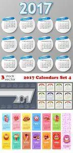 Vectors - 2017 Calendars Set 4