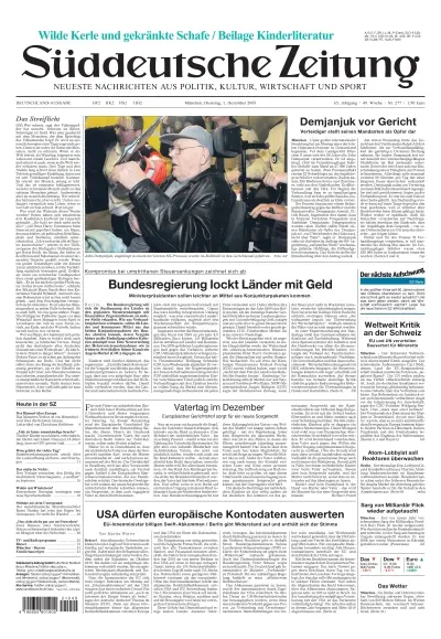 Sueddeutsche Zeitung vom 01.12.2009