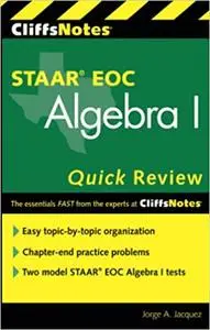 CliffsNotes STAAR EOC Algebra I Quick Review