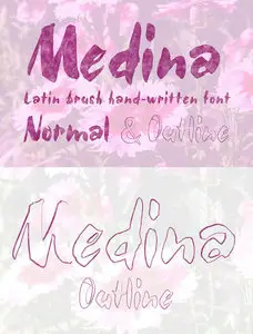 Medina Brush Font Style