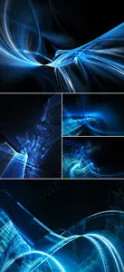 Stock Photo - Blue Glowing Backgrounds