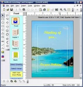 Portable Belltech Greeting Card Designer 4.6