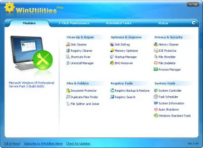 WinUtilities v9.45 Professional Edition