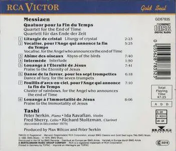 Tashi - Olivier Messiaen: Quatuor Pour La Fin Du Temps (1988) (Repost)