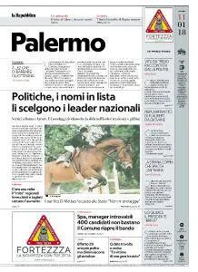 la Repubblica Palermo - 11 Gennaio 2018