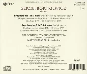 Martyn Brabbins, BBC Scottish Symphony Orchestra - Sergei Bortkiewicz: Symphonies 1 & 2 (2002)