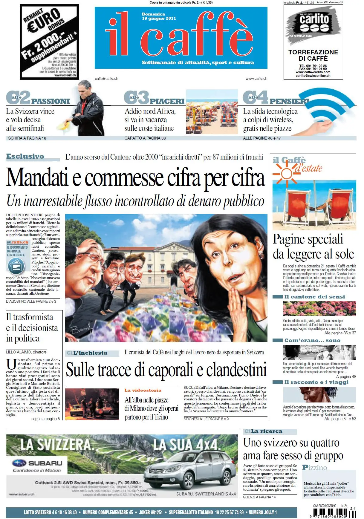 IL CAFFE 05 12 19 GIUGNO 2011