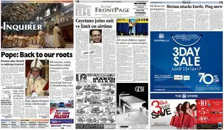 Philippine Daily Inquirer – March 16, 2013