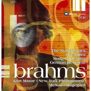 Kurt Masur, New York Philharmonic - Brahms: The Symphonies, Overtures, Song of Destiny & German Requiem (2006)