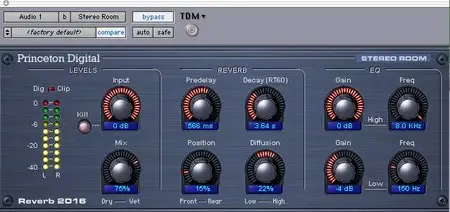Princeton Digital 2016 Stereo Room v1.1.0.2 VST (PC)