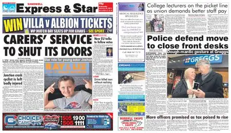 Express and Star Sandwell Edition – January 30, 2019