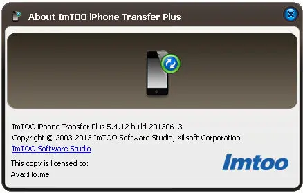 ImTOO iPhone Transfer Plus 5.4.12.20130613 Multilanguage + Portable