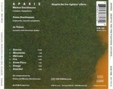 Aparis & Markus Stockhausen - Despite The Fire-Fighters' Efforts (1993) {ECM 1496}