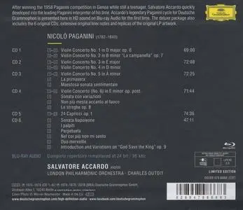 Accardo plays Paganini - Complete Recordings [6CDs] (2018)