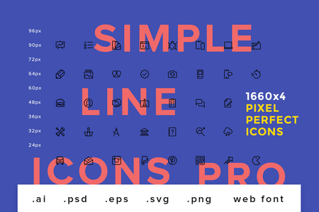 CreativeMarket - Simple Line Icons Pro