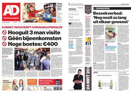 Algemeen Dagblad - Rotterdam Stad – 24 maart 2020