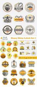 Vectors - Honey Shiny Labels Set 7