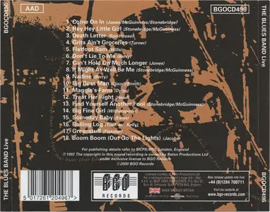 The Blues Band - Live (1992) [2000, BGO Records, BGOCD496]