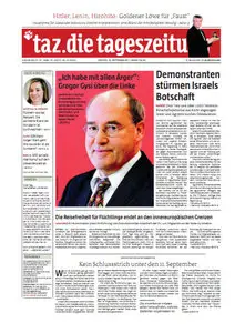 Tageszeitung TAZ vom 12 September 2011