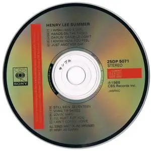 Henry Lee Summer - Henry Lee Summer (1988) [Japan]