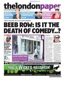 The London Paper 31 October 2008
