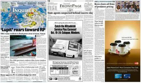 Philippine Daily Inquirer – October 17, 2009