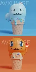 Pokemon - Charmander Ice Cream